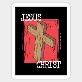 Jesus Christ - Woodcross Dark shirts Sticker